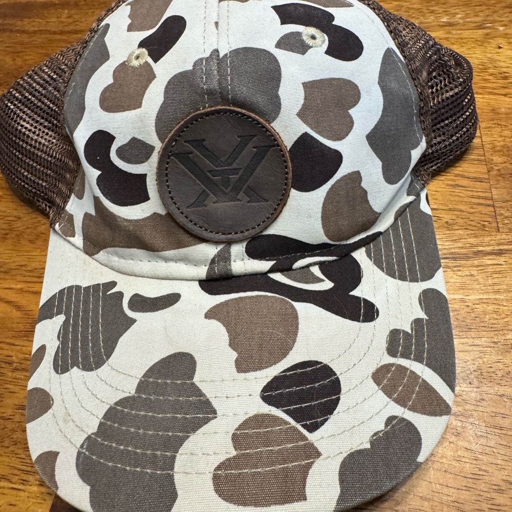 Brown and Cream Camo Trucker Hat